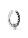 Spinelli Kilcollin Sterling Silver Elara Black Diamond Ear Cuff In Silver