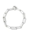 Spinelli Kilcollin Sterling Silver Elliptical Chain Link Bracelet In Silver