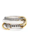 Spinelli Kilcollin Sterling Silver, Yellow Gold And Diamond Cassini Ring