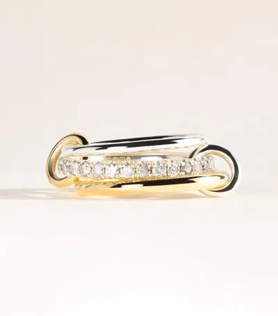 Spinelli Kilcollin Sterling Silver, Yellow Gold And Diamond Petunia Ring