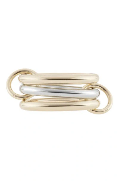 Spinelli Kilcollin Taurus Two-tone Linked Rings In Multi