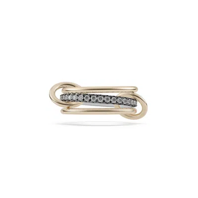 Spinelli Kilcollin Tigris Ring In 18k Yellow Gold,black Rhodium Plated