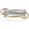 Spinelli Kilcollin Tigris Sg Diamond Stack Ring In Silver
