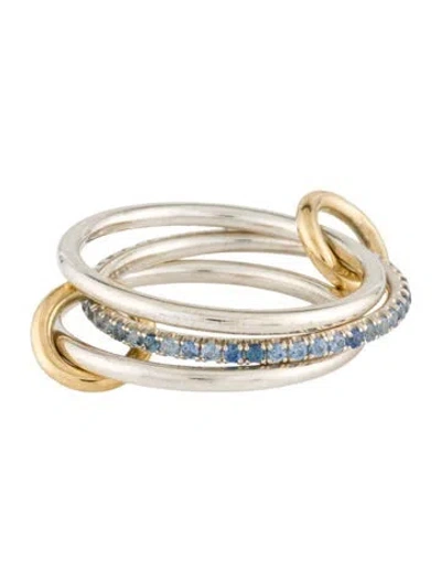 Pre-owned Spinelli Kilcollin Tigris Sg Sky V Ring In Multicolor