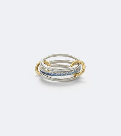 Spinelli Kilcollin Ring Tigris Aus Sterlingsilber Und 18kt Gelbgold Mit Saphiren In Silber
