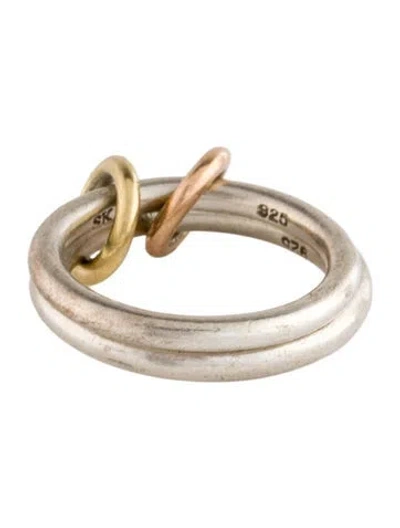 Pre-owned Spinelli Kilcollin Two-tone Calliope Mx Ring In Multi