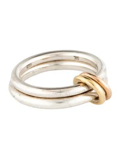 Pre-owned Spinelli Kilcollin Two-tone Calliope Mx Ring In Multicolor