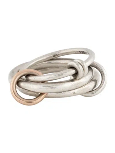 Pre-owned Spinelli Kilcollin Two-tone Raneth Ring In Multicolor