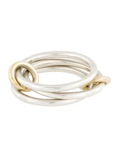 Pre-owned Spinelli Kilcollin Two-tone Solarium Sg Ring In Multi