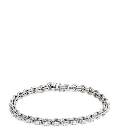 Spinelli Kilcollin White Gold And Diamond Lumia Bracelet In Silver