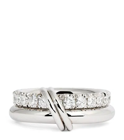 Spinelli Kilcollin White Gold And Diamond Zodiac Virgo Ring