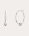 Spinelli Kilcollin Women's Argo Sterling Silver & 18k Gold Hoop Earrings