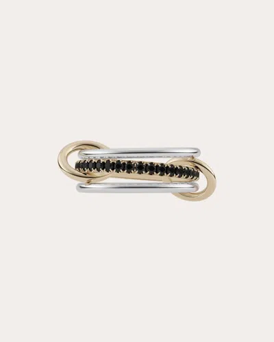 Spinelli Kilcollin Women's Black Diamond Two-tone Tigris Ring In Silver