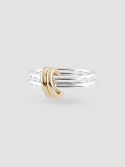 Spinelli Kilcollin Women's Core Calliope Sterling Silver & 18k Yellow Gold Double-band Ring In Silver Gold