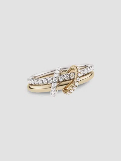 Spinelli Kilcollin Women's Core Ceres Two-tone 18k Gold & 0.96 Tcw Diamond Double-band Ring In Yellow Gold