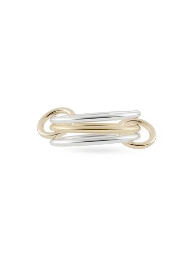 Spinelli Kilcollin Women's Core Solarium Sterling Silver & 18k Yellow Gold Triple-band Ring