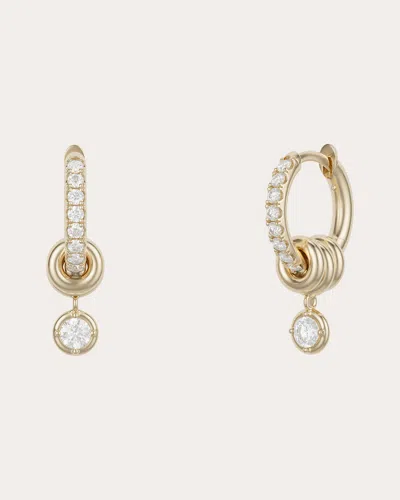 Spinelli Kilcollin Women's Diamond & 18k Gold Pavé Zahra Hoop Earrings In Brown