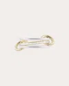 Spinelli Kilcollin Women's Sonja 18k Gold Sterling Silver And Diamond Linked Rings In Gold/silver