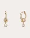 Spinelli Kilcollin Zahra 18k Yellow Gold And Diamond Pave Earrings In Gold