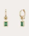 Spinelli Kilcollin Zahra 18-karat Gold Emerald Hoop Earrings In Gold