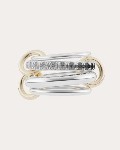 SPINELLI KILCOLLIN WOMEN'S JANSSEN NOIR STERLING SILVER & 18K GOLD DIAMOND OMBRÉ RING