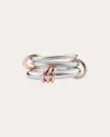 Spinelli Kilcollin Women's Orion 18k Two-tone Gold Sterling Silver Linked Rings 18k Gold In Multicolor
