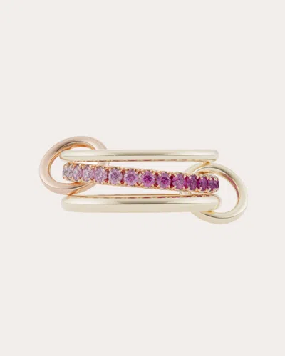 Spinelli Kilcollin Women's Petunia Pink Sapphire & 18k Gold Ombré Linked Ring