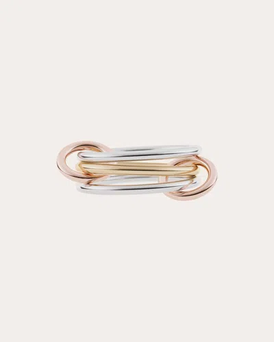 Spinelli Kilcollin Women's Solarium 18k Two-tone Gold Sterling Silver Linked Rings 18k Gold In Multicolor