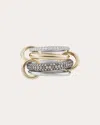 Spinelli Kilcollin Women's Vega 18k Gold Sterling Silver And Mixed-diamond Linked Rings In Multicolor