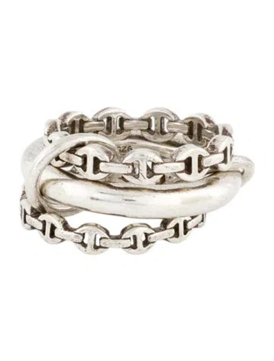 Pre-owned Spinelli Kilcollin X Hoorsenbuhs Microdame Linked Ring In Multicolor