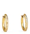 Spinelli Kilcollin Yellow Gold And Baguette-cut Diamond Petite Miri Hoop Earrings In Gold