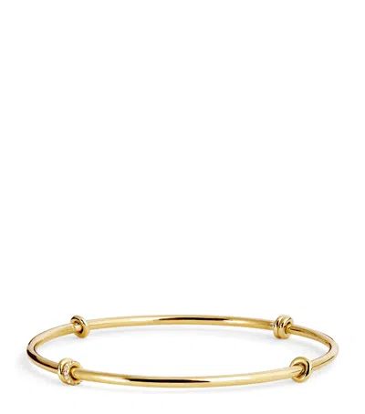 Spinelli Kilcollin Yellow Gold And Diamond Arc Kini Bangle