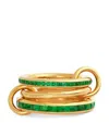 SPINELLI KILCOLLIN YELLOW GOLD AND EMERALD MINA RING