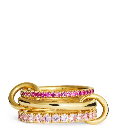 Spinelli Kilcollin Yellow Gold And Pink Sapphire Norah Ring