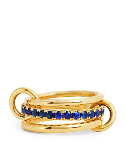 Spinelli Kilcollin Yellow Gold And Sapphire Petunia Ring