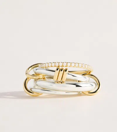 Spinelli Kilcollin Yellow Gold, Sterling Silver And Diamond Aries Ring In Purple