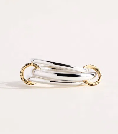 Spinelli Kilcollin Yellow Gold, Sterling Silver And Diamond Capricorn Ring