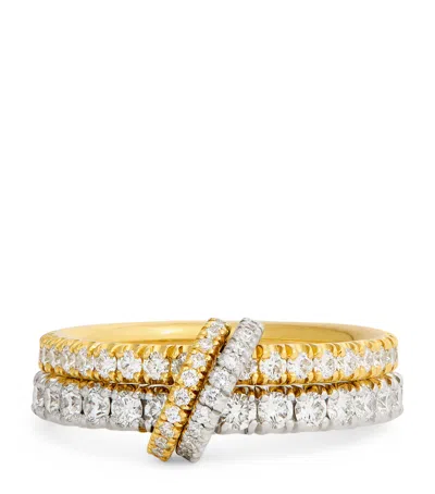Spinelli Kilcollin Yellow, White Gold And Diamond Cadence Ring