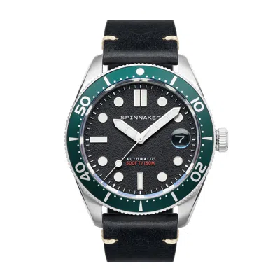 Spinnaker Black  Croft Mid Size Men's Japanese Automatic Nomad Watch