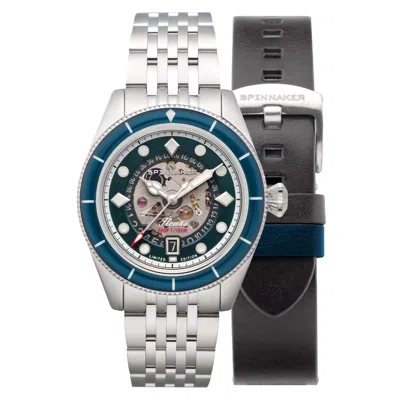 Spinnaker Blue  Fleuss Teal Men's Automatic Marlborough Limited Edition Watch In Metallic