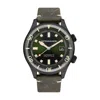 Spinnaker Bradner Men's Automatic Military Green Watch In Green