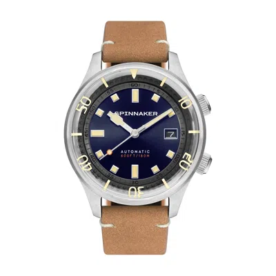 Spinnaker Bradner Men's Automatic Tidal Blue Watch In Gold