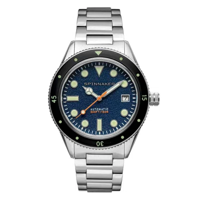Spinnaker Cahill Men's Japanese Automatic Admiral Blue Watch In Metallic
