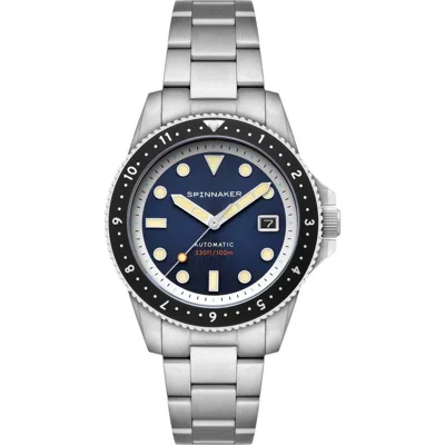 Spinnaker Croft Pioneer Automatic Bracelet Watch, 42mm In Blue