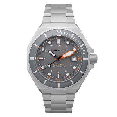 Spinnaker Dumas Men's Japanese Automatic Chalk Grey Watch In Metallic