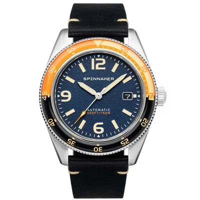 Pre-owned Spinnaker Fleuss Automatic Sunset Orange Watch - Brand