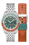 Spinnaker Fleuss Gmt Automatic Bracelet Watch, 43mm In Green