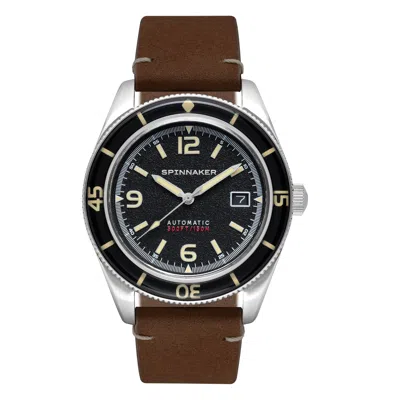 Spinnaker Fleuss Men's Automatic Lumber Black Watch In Brown