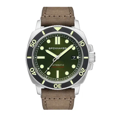 Spinnaker Hull Diver Men's Automatic Alligator Green Watch