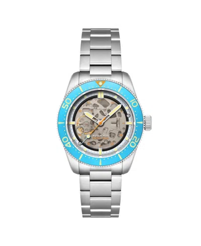 Spinnaker Men's Croft 42 Skeleton Automatic Solid Stainless Steel Bracelet Watch, 42mm In Black